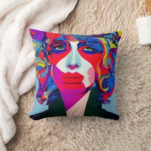 抽象芸術 クッション (ブランケット)