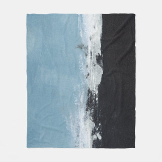 抽象芸術、クリエイティブの手の横絵を描。 フリースブランケット