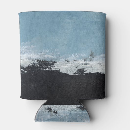 抽象芸術、クリエイティブの手の横絵を描。 缶クーラー (裏面)