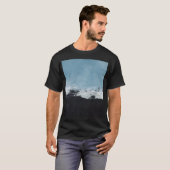 抽象芸術、クリエイティブの手の横絵を描。 Tシャツ (正面フル)