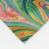 抽象芸術 クリスマススターズ |緑 |フェスティバル フリースブランケット (角)