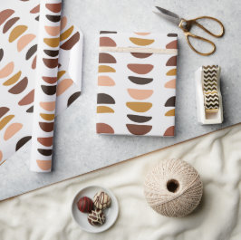 抽象芸術 |クリスマス |ベージュ |ミニマル | | ラッピングペーパー