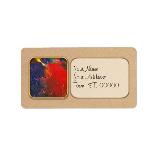 抽象芸術 – クレヨン – アンドロメダ ラベル (正面)