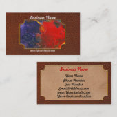 抽象芸術 – クレヨン – アンドロメダ 名刺 (正面/裏面)