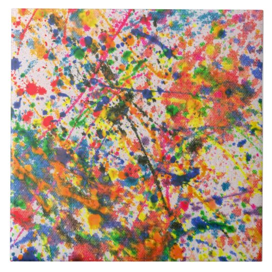 抽象芸術 – クレヨン – マルディグラ タイル (正面)