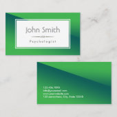 抽象芸術・グリーン心理学者名刺 名刺 (正面/裏面)