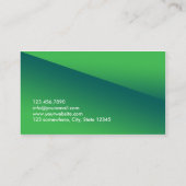 抽象芸術・グリーン心理学者名刺 名刺 (裏面)