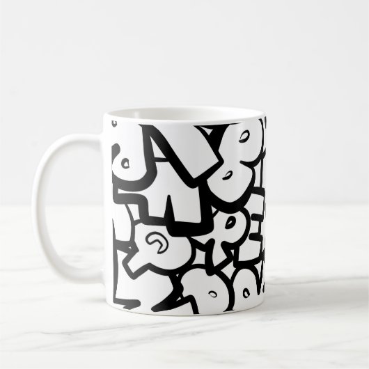抽象芸術 コーヒーマグカップ (左)