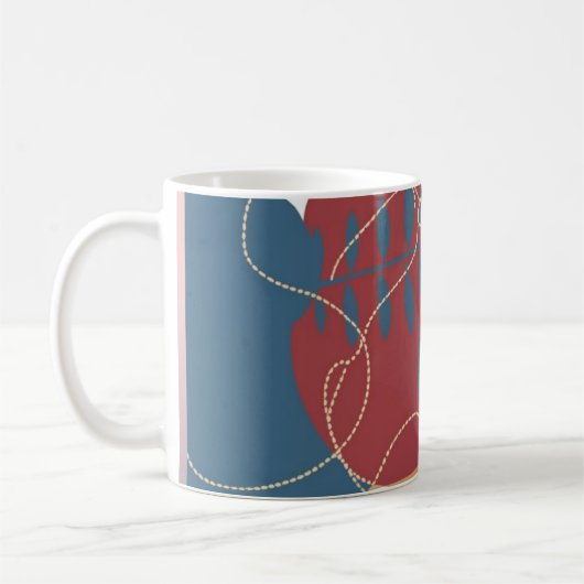抽象芸術 コーヒーマグカップ (左)