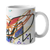 抽象芸術 コーヒーマグカップ