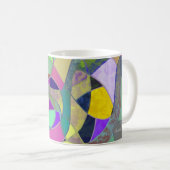 抽象芸術 コーヒーマグ "カラフル抽象" コーヒーマグカップ (正面右)