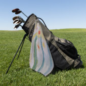 抽象芸術 ゴルフタオル (グリーン)