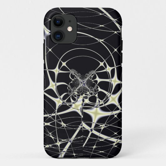 抽象芸術 ゴールデン クモの巣 Case-Mate iPhoneケース (裏面)