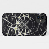 抽象芸術 ゴールデン クモの巣 Case-Mate iPhoneケース (裏面(横))