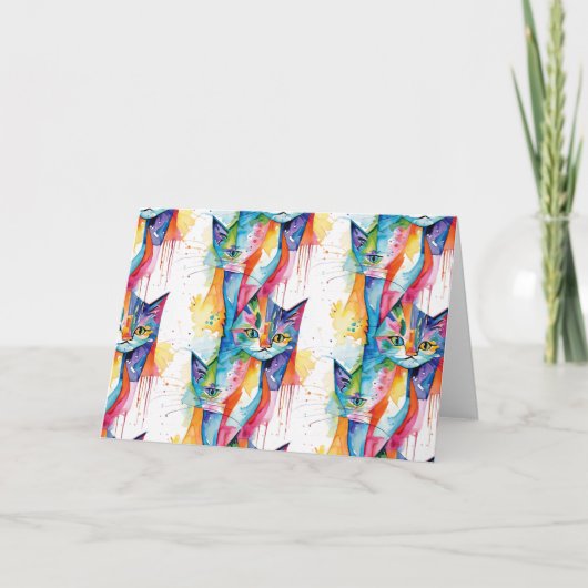 抽象芸術 サンキューカード (正面)