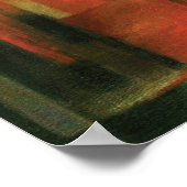 抽象芸術～ザキツネbyフランツ・マーク ポスター (角)