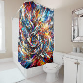 抽象芸術 シャワーカーテン (インサイチュ)