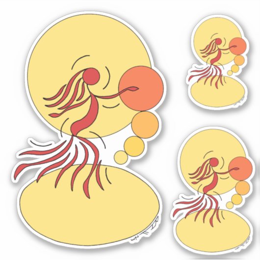 抽象芸術 シール (正面)