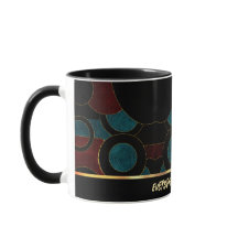 抽象芸術 ジオメトリック コーヒーマグ