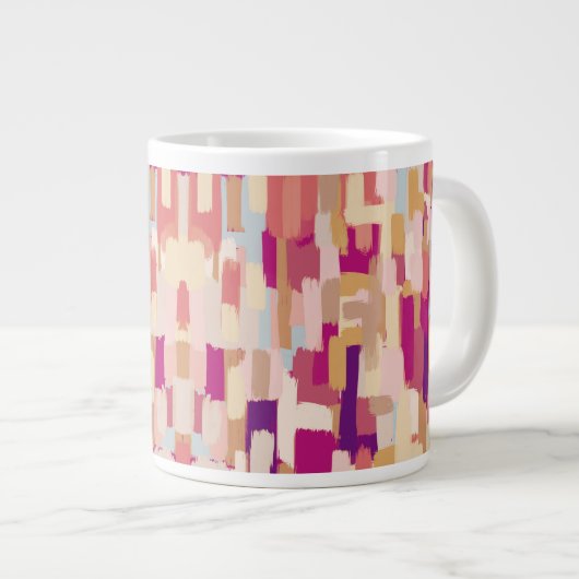 抽象芸術 ジャンボコーヒーマグカップ (正面右)