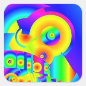 抽象芸術 スクエアシール (正面)