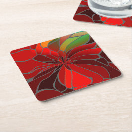 抽象芸術 スクエアペーパーコースター