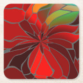 抽象芸術 スクエアペーパーコースター (正面)