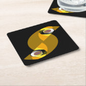 抽象芸術 スクエアペーパーコースター (アングル)