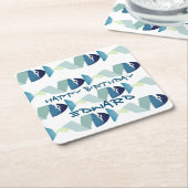 抽象芸術 スクエアペーパーコースター (アングル)