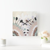 抽象芸術 スクエア壁時計 (ホーム)