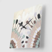 抽象芸術 スクエア壁時計 (傾斜)