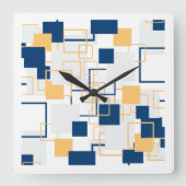抽象芸術 スクエア壁時計 (正面)