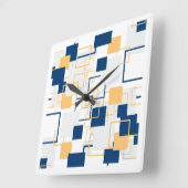 抽象芸術 スクエア壁時計 (傾斜)