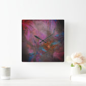 抽象芸術 スクエア壁時計 (ホーム)