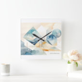 抽象芸術 スクエア壁時計 (ホーム)