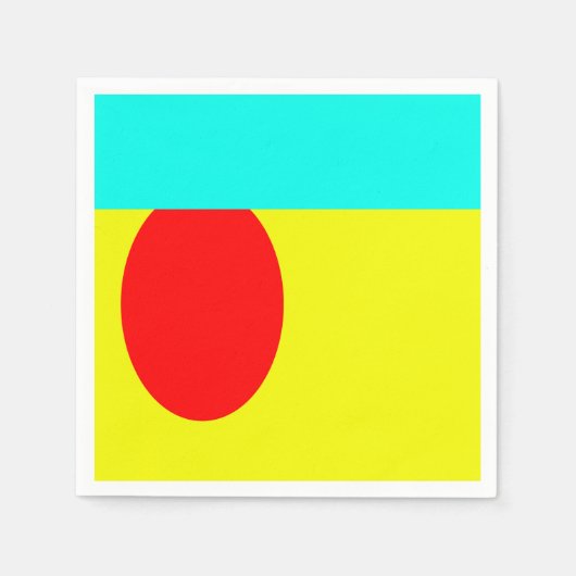 抽象芸術 スタンダードカクテルナプキン (正面)