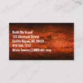 抽象芸術&スチールモダンプロフェッショナル名刺 名刺 (裏面)