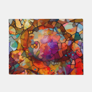 抽象芸術,ステンドグラコンテンポラリース, 絵画 ドアマット