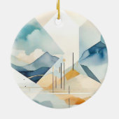 抽象芸術 セラミックオーナメント (裏面)