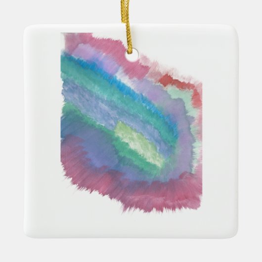 抽象芸術 セラミックオーナメント (正面)