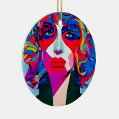 抽象芸術 セラミックオーナメント (右)