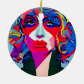 抽象芸術 セラミックオーナメント (裏面)