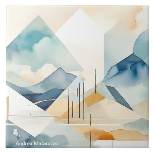 抽象芸術 タイル (正面)