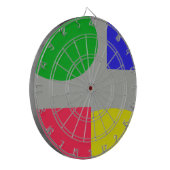 抽象芸術 ダーツボード (正面左)