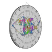 抽象芸術 ダーツボード (正面左)