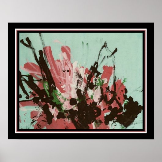 抽象芸術：チンパンジー「コンゴ」 1950年代 ポスター (正面)