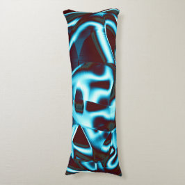 抽象芸術・テープ上の青いシアンの色合いが濃い赤 ボディピロー