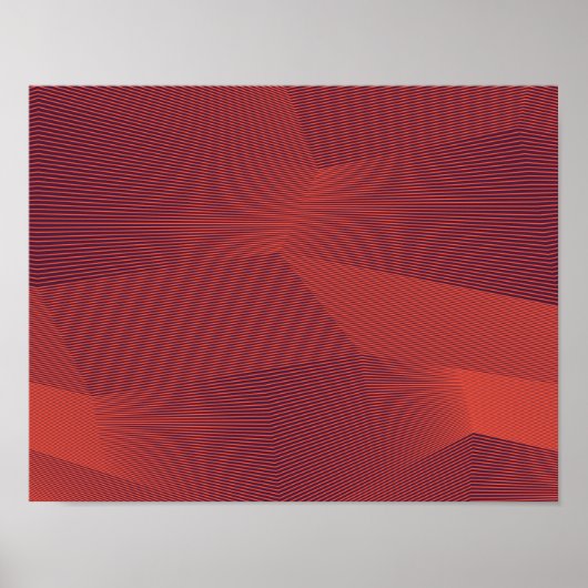 抽象芸術、トレンディー、幾何モダングラフィックアート ポスター (正面)