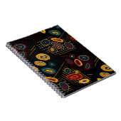 抽象芸術・ドードルとシームレモダンスなパターンブリー ノートブック (右側)