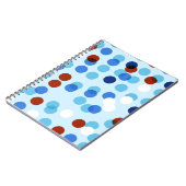 抽象芸術・ドードルオーナメントによるシームレスなパターン ノートブック (左側)